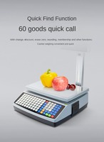 Timbangan Barcode Digital Pabrikan Printer Timbangan Supermarket Pencetak Label OEM Dapat Disesuaikan Checkweigher Elektronik