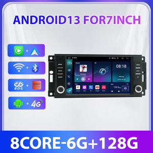 Gerllish Android Auto <span class=keywords><strong>Autoradio</strong></span> pour Jeep Wrangler <span class=keywords><strong>Dodge</strong></span> Grand Cherokee Chrysler 300C Patriot Commander <span class=keywords><strong>Caliber</strong></span> Challenger - Product Image 5