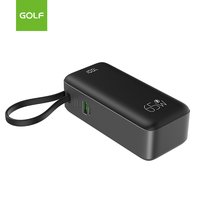 Cargador Portátil Mini con Enchufe AC, Batería de Litio-Polímero, Pantalla LCD, Carga Rápida QC de 65W, Banco de Energía Universal de 20000mAh, OEM