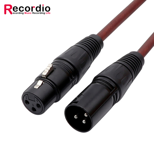 GAZ-CB50 Customized High Quality XLR Male to Female Microphone Audio Cable Well Elasticity Dual XLR Balanced Cable Carnon Cable