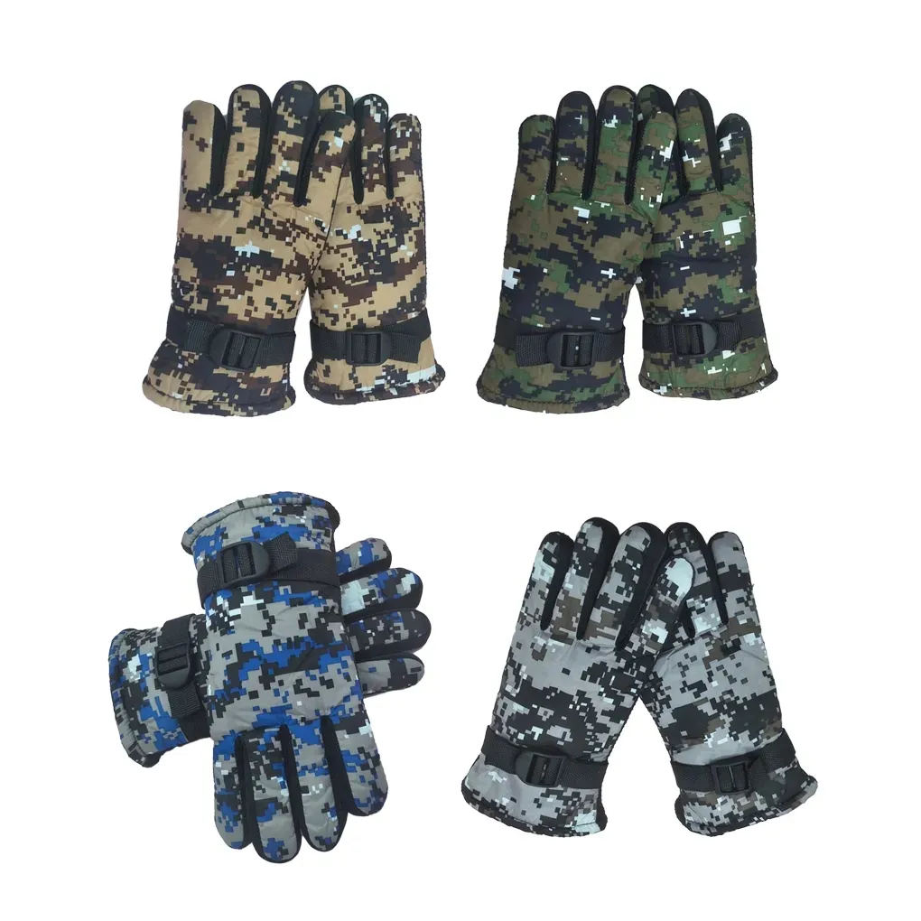 Venta al por mayor de guantes de caza de invierno para los hombres guantes de Ciclismo de invierno cálido guantes de motocicleta para el esquí de pesca en hielo