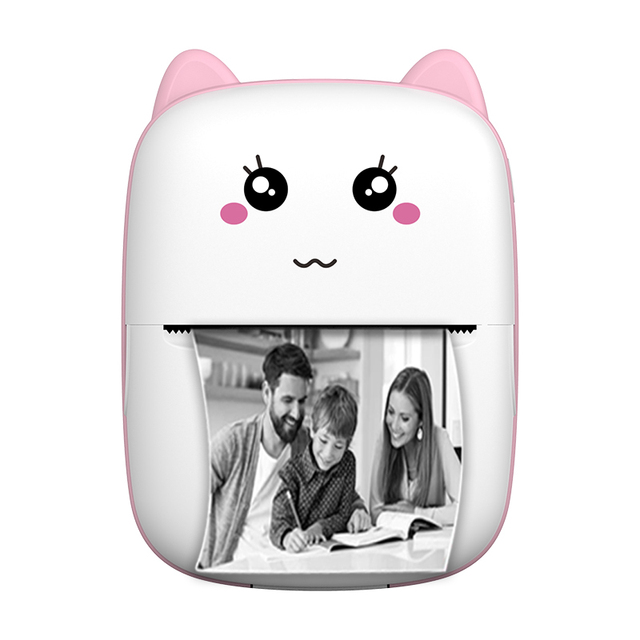 High Quality Portable Thermal Mini Label Printer BT Interface with Mobile Phone Connectivity Black and White Style