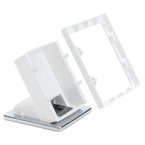 Base de table blanche 19 po x 16,5 po x 13 po, support de rangement pour cuisine - Product Image 1