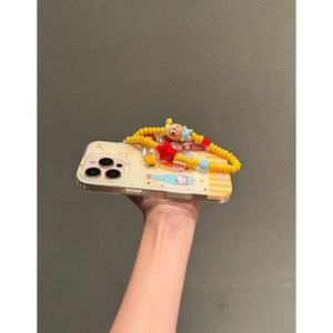 New điện thoại di động với đèn <span class=keywords><strong>flash</strong></span> màu hồng, cao hat trường hợp điện thoại phim hoạt hình thỏ Sao người đàn ông, thích hợp cho iphone17promax dây đeo điện thoại hợp thời trang - Product Image 3