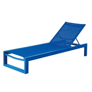 Blue Hotel Beach Garden Tumbona Muebles Piscina de aluminio al aire libre Tumbonas para exteriores - Product Image 3