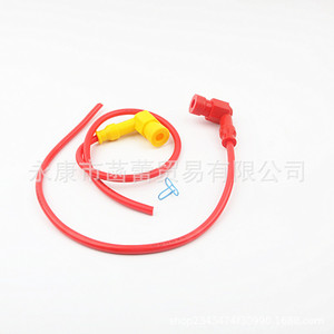 สายไฟจุดระเบิดแรงดันสูงสำหรับรถจักรยานยนต์ แกนทองแดงเคลือบดีบุกใส สายไฟหม้อแปลงแรงดันสูงสำหรับดัดแปลงรถจักรยานยนต์ - Product Image 3