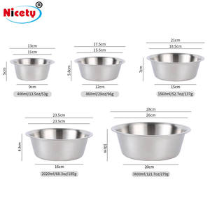 Mangkuk Minum Anjing Stainless Steel, Wadah Besar, Mangkuk Makan Hewan Peliharaan Baja Berkualitas Baik - Product Image 4