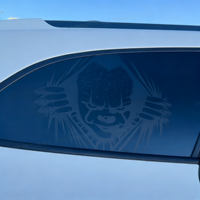 Autocollants de voiture personnalisés à motif personnalisé sur le thème de l'horreur Autocollants de fenêtre latérale pour voiture