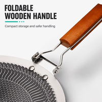 Grill pliable en acier inoxydable sans revêtement pour la cuisson en intérieur et en extérieur