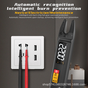 BSIDE U1 Small Current Electrician Meter Fully Automatic AC/<strong>DC</strong> Clamp Multimeter Intelligent Anti-Burn 1-year Warranty for 220V - Product Image 2