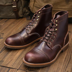 <span class=keywords><strong>Botas</strong></span> de cuero genuino estilo americano retro con capa superior de piel de vaca, <span class=keywords><strong>botas</strong></span> de desierto, <span class=keywords><strong>botas</strong></span> de motociclista con suela adhesiva <span class=keywords><strong>tipo</strong></span> <span class=keywords><strong>Martens</strong></span>. - Product Image 4