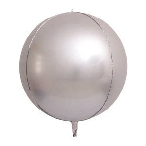 Ballons ronds en <span class=keywords><strong>métal</strong></span> <span class=keywords><strong>chromé</strong></span> 4D, 10 pièces, 22 pouces, en aluminium, décorations de fête de mariage, ballon gonflable à hélium - Product Image 3