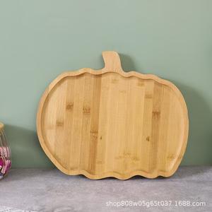 Bandeja de servir de madera con forma de manzana, color natural, para el hogar, cocina, platos para frutas y aperitivos - Product Image 3