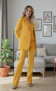 Fashion Women Three Piece Suit <b>Set</b> Slim Fit Blazer Vest and Pants <b>Office</b> Wear Elegant Corporate Business Outfit for Professional - Product Image 5