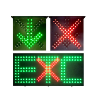 Feu de signalisation routière LED à haute luminosité 600 mm, croix rouge et flèche verte, pour le contrôle des voies et la sécurité routière, vente en gros