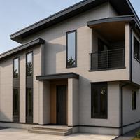 Villa de luxe en acier léger, maison préfabriquée, structure en acier, maison de vacances, construction rapide pour une vie de villégiature