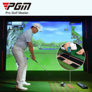 Pgm Professional Indoor Golf Simulator System Projeção 3D Impact Screen Swing Analyzer Equipamento De Treinamento Lançamento Personalizado Casa - Product Image 3
