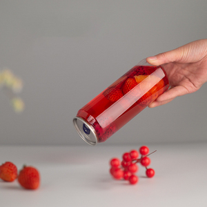 Vente en gros de canettes en plastique PET transparentes de 250 ml, 330 ml et 500 ml pour boissons gazeuses, jus, avec couvercles faciles à ouvrir, qualité alimentaire, sans BPA - Product Image 5