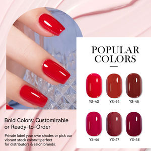 Juego de Esmalte de <span class=keywords><strong>Uñas</strong></span> en Gel 3 en 1 de 6 Colores, Base+Color+Capa Superior, Serie Navidad y Año Nuevo Rojo Natural, Venta al por Mayor OEM ODM - Product Image 3