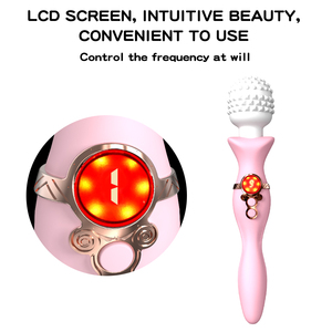 Vibromasseur baguette magique 9 vitesses 9 fréquences, stimulateur clitoridien double tête, jouet sexuel en silicone flexible à 360° pour femmes - Product Image 5