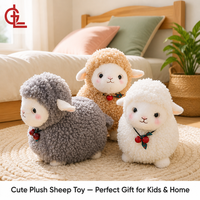 Pluche schaap knuffeldier zacht krullend wollen lammetje schattig kindercadeau 20/30/40cm groothandel OEM op maat