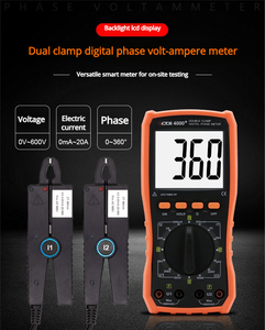 VICTOR VC4000 Volt-ampèremètre de phase à double <span class=keywords><strong>pince</strong></span> Détecteur de séquence <span class=keywords><strong>triphasé</strong></span> haute précision - Product Image 5