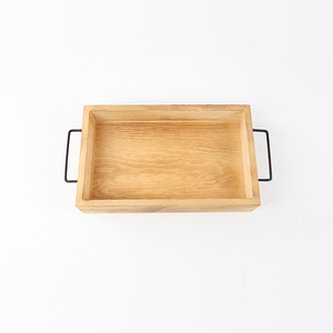 Caoxian wooden <b>tray</b> creative <b>tea</b> <b>tray</b> storage <b>tray</b> with handle breakfast plate European style wooden fruit plate square wooden - Product Image 2