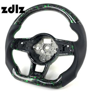 Volante in fibra di carbonio forgiato su misura per Volkswagen <span class=keywords><strong>Golf</strong></span> <span class=keywords><strong>7</strong></span> MK7 Mk7.5 GTI <span class=keywords><strong>accessori</strong></span> interni auto - Product Image 3