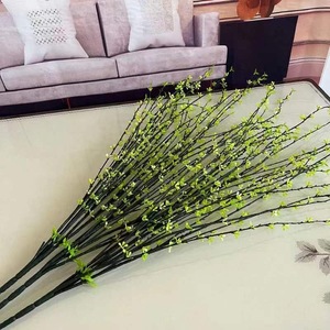Ramas de sauce artificiales, flores de seda suave de plástico verde para decoraciones de hogar y bodas, ecológicas, impresas en 3D - Product Image 2