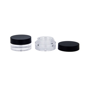 Wholesale 5g Mini Round Transparent Clear ABS AS Plastic Jar Cosmetic Face Eye Cream Container Lip Balm Jar Supplier