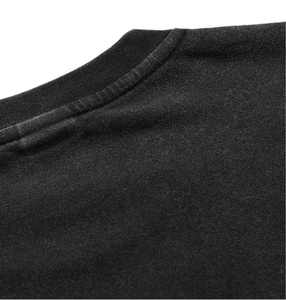 Lavage à l'acide rétro col rond à manches courtes T-Shirt formel hommes femmes 100% <span class=keywords><strong>coton</strong></span> été Street Wear 240g tricoté coupe ample solide - Product Image 6