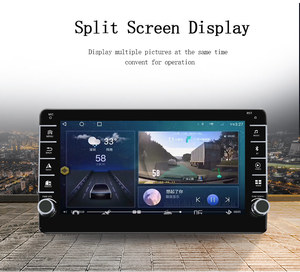 Radio con GPS para coche, reproductor de vídeo estéreo con marco Universal de 9 y 10 pulgadas, doble perilla ultrafina, función Carplay, <span class=keywords><strong>android</strong></span> - Product Image 3