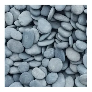 รูปทรงโค้งมนธรรมชาติ การขัดเงาและขัดสีดํา หินกรวดธรรมชาติ หินธรรมชาติ หินแม่น้ําดํา