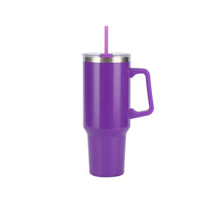 Gobelet isotherme en acier inoxydable 304 de 40 oz à grande capacité avec paille pour voiture, vente chaude transfrontalière, maintien de la fraîcheur - Product Image 2