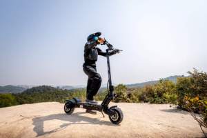 Patinete Eléctrico Plegable Hawk 250W sin Escobillas para Adultos, 70km de Autonomía, Impermeable, Aluminio, Suspensión Completa, Control por App, UE - Product Image 2