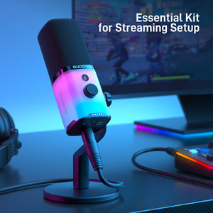 <span class=keywords><strong>Microfono</strong></span> Gaming Cablato Maono PD100X USB-C/XLR Dinamico Cardioide con Riduzione del Rumore, Muto, Illuminazione RGB e <span class=keywords><strong>Jack</strong></span> per <span class=keywords><strong>Cuffie</strong></span> per Streaming - Product Image 2