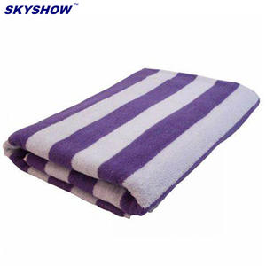 Vente en gros Grande serviette <span class=keywords><strong>de</strong></span> <span class=keywords><strong>bain</strong></span> 100% coton à rayures pour piscine extérieure - Product Image 4