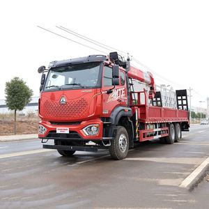 รถบรรทุกติดเครน Sinotruk Howo 6x4 แบบพื้นเรียบ Changxing 12 ตัน พร้อมบันไดปีน - Product Image 4