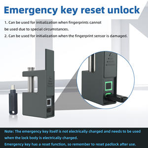 Cadenas intelligent à <span class=keywords><strong>empreinte</strong></span> <span class=keywords><strong>digitale</strong></span>, cadenas sans clé étanche pour la salle de sport, les bagages et la sécurité extérieure - Product Image 6