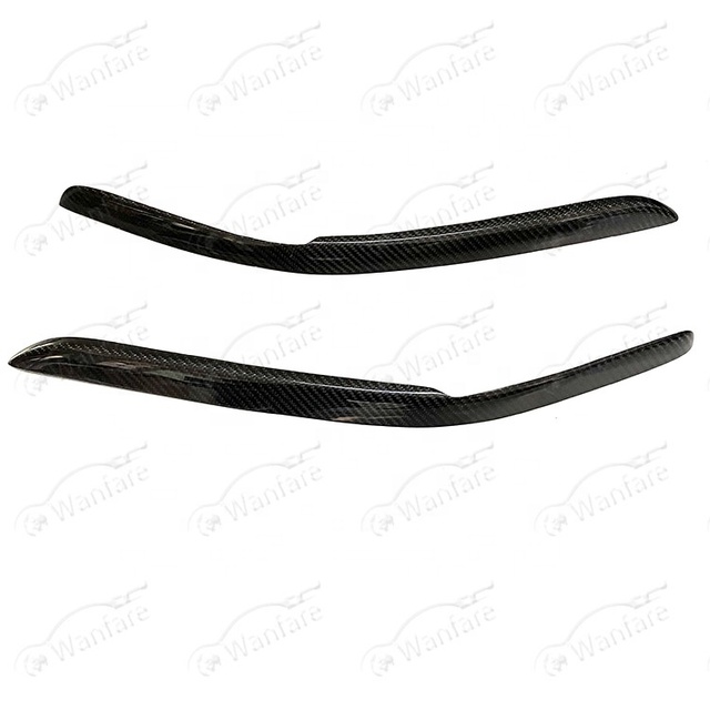 CARBON FIBER EYELIDS HEADLIGHT DECORATION for 1998-2001 MITSUBISHI LANCER EVOLUTION EVO 5 6