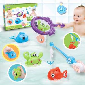 Nouvel ensemble de 5 jouets de bain pour bébé 2024, pour la douche, la piscine intérieure et la baignoire, vente en gros - Product Image 1
