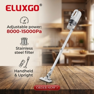 Eluxgo Contrôle De Vitesse 6 en 1 Filaire Portable Fenêtre <span class=keywords><strong>Aspirateur</strong></span> SVC1025 cendres <span class=keywords><strong>aspirateur</strong></span> cyclone canapé propre - Product Image 2
