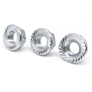 Custom M3 M5 M6 M8 18-8 Stainless Steel Hex Flange Lock Nut Manufacturer