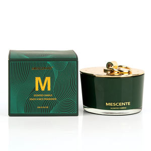 Mescente en CIRE de soja grandes boite pot bougie parfumees de massage avec couvercle - Product Image 3