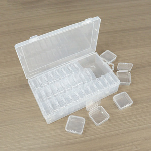 Transparent Plastic Storage Box 4536 Sets Rectangle Covered For Jewelry Beads Screws Hardware Tools Fishing Gear Samples - Product Image 2