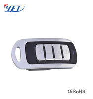 Télécommande de porte de garage YET074 433Mhz à code tournant, étanche avec trou de brûlure, 4 boutons pour porte automatique
