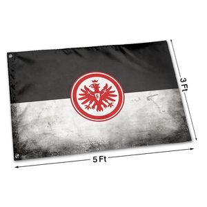 Drapeau double face personnalisé 3X5FT Ein-tracht Francfort pour les décorations de festival en plein air et de fête de bienvenue prêt pour le concours - Product Image 6