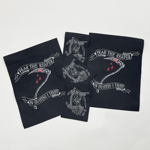 Étiquettes de drapeau écologiques brodées de haute qualité étiquettes de vêtements personnalisées avec transfert de Logo de presse à chaud - Product Image 2