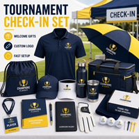 Set de regalo de golf personalizado con accesorios de ropa con logotipo, artículos promocionales para eventos de clubes y promociones de marcas