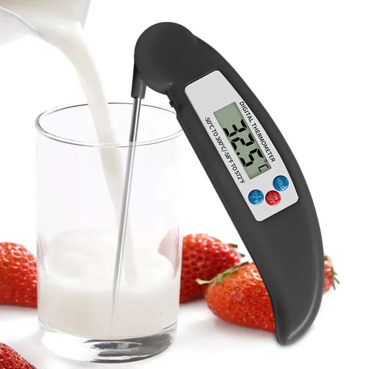 Vouwen Probe Digitale Snoep Grill Bbq Voedsel Vlees Temperatuur Meter Instant Read Keuken Koken Thermometer